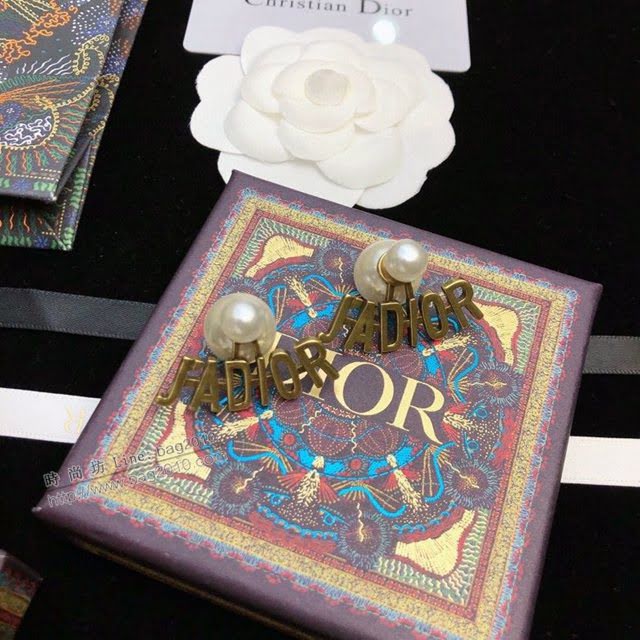 Dior飾品 迪奧經典熱銷款JADIOR字母耳釘耳環  zgd1474
